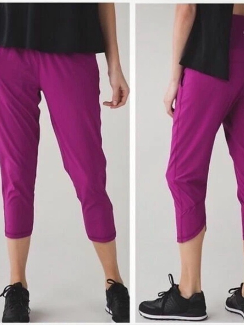 Lululemon Tranquil Crops Size 10 Regal plum